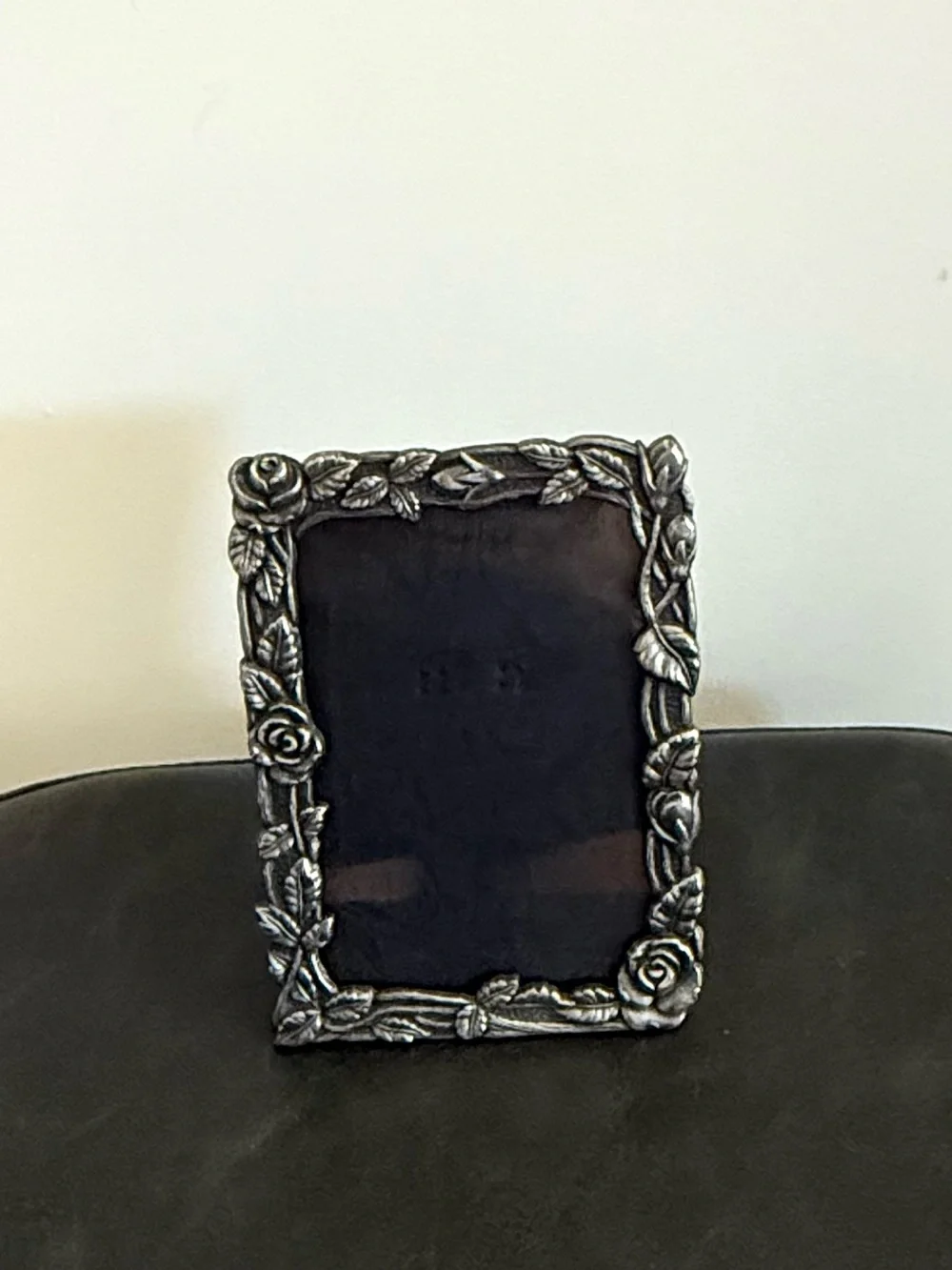 Ornate Rose Vine Decorative Photo Frame - Silver